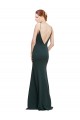 Stretch Crepe V-Neck V-Back A-Line Pink Formal Dress / Bridesmaid Dress Manchester