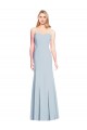 Stretch Crepe Strapless Low Back Trumpet Light Sky Blue Formal Dress / Bridesmaid Dress Manchester