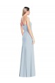 Stretch Crepe Strapless Low Back Trumpet Light Sky Blue Formal Dress / Bridesmaid Dress Manchester