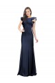 Stretch Crepe Bateau Neck Keyhole Back Mermaid Dark Navy Prom Dress / Bridesmaid Dress Manchester