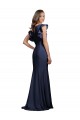 Stretch Crepe Bateau Neck Keyhole Back Mermaid Dark Navy Prom Dress / Bridesmaid Dress Manchester