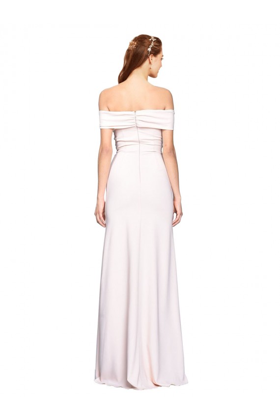 Stretch Crepe Off the Shoulder Mermaid White Formal Dress / Bridesmaid Dress Manchester