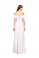 Stretch Crepe Off the Shoulder Mermaid White Formal Dress / Bridesmaid Dress Manchester