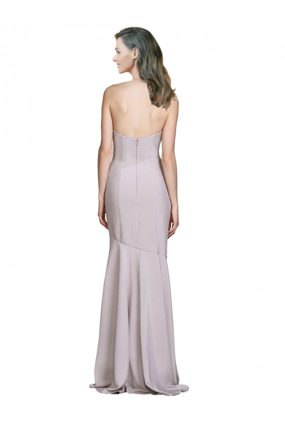 Stretch Crepe Strapless Mermaid Arctic Lilac Prom Dress / Bridesmaid Dress Manchester