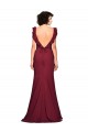 Stretch Crepe Strapless Mermaid Burgundy Prom Dress / Bridesmaid Dress Manchester