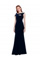 Stretch Crepe Off the Shoulder Mermaid Dark Navy Formal Evening Gown / Prom Dress / Bridesmaid Dress Manchester