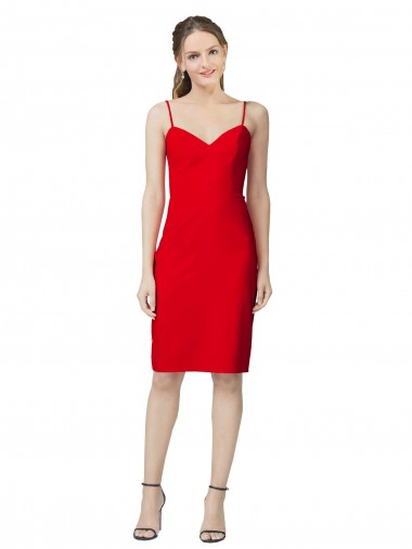 Stretch Crepe Sweetheart Sheath Red Formal Evening Gown / Prom Dress / Bridesmaid Dress Manchester