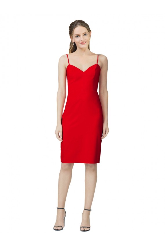 Stretch Crepe Sweetheart Sheath Red Formal Evening Gown / Prom Dress / Bridesmaid Dress Manchester