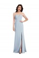 Stretch Crepe Strapless Low Back Trumpet Light Sky Blue Bridesmaid Dress / Evening Dress Manchester