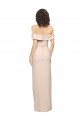Stretch Crepe Off the Shoulder Low Back Mermaid Nude Formal Evening Gown / Prom Dress / Bridesmaid Dress Manchester