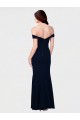 Stretch Crepe Off the Shoulder Low Back Mermaid Ivory Formal Dress / Bridesmaid Dress Manchester
