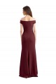 Stretch Crepe High Neck Sheath Burgundy Gold Prom Dress / Bridesmaid Dress Manchester