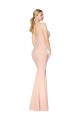 Stretch Crepe High Neck Mermaid Nude Formal Dress / Bridesmaid Dress Manchester