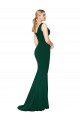 Stretch Crepe High Neck Mermaid Midnight Green Formal Evening Gown / Prom Dress / Bridesmaid Dress Manchester