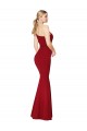 Stretch Crepe High Neck Mermaid Burgundy Formal Evening Gown / Prom Dress / Bridesmaid Dress Manchester
