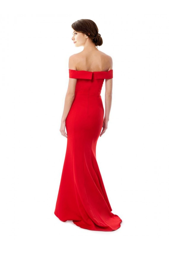 Stretch Crepe High Neck Mermaid Red Formal Evening Dress / Prom Dress / Bridesmaid Dress Manchester