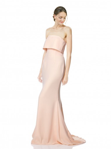 Stretch Crepe High Neck Mermaid Nude Black Tie Evening Gown / Prom Dress / Bridesmaid Dress Manchester