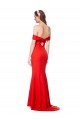 Stretch Crepe High Neck Mermaid Red Bridesmaid Dress / Formal Dress Manchester