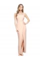 Stretch Crepe Square Neck Sheath Nude Formal Evening Gown / Prom Dress / Bridesmaid Dress Manchester