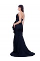 Stretch Crepe Strapless Low Back Sheath Dark Navy Semi Formal Evening Dress / Prom Dress / Bridesmaid Dress Manchester