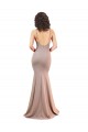 Stretch Crepe V-Neck Low Back Mermaid Dusty Pink Black Tie Evening Gown / Prom Dress / Bridesmaid Dress Manchester