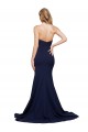 Stretch Crepe Sweetheart Low Back A-Line Dark Navy Formal Evening Gown / Prom Dress / Bridesmaid Dress Manchester