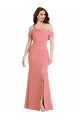 Stretch Crepe One Shoulder Low Back Trumpet Hot Pink Semi Formal Evening Dress / Prom Dress / Bridesmaid Dress Manchester