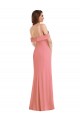 Stretch Crepe One Shoulder Low Back Trumpet Hot Pink Semi Formal Evening Dress / Prom Dress / Bridesmaid Dress Manchester