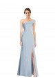Stretch Crepe Off the Shoulder Trumpet Light Sky Blue Formal Evening Gown / Prom Dress / Bridesmaid Dress Manchester