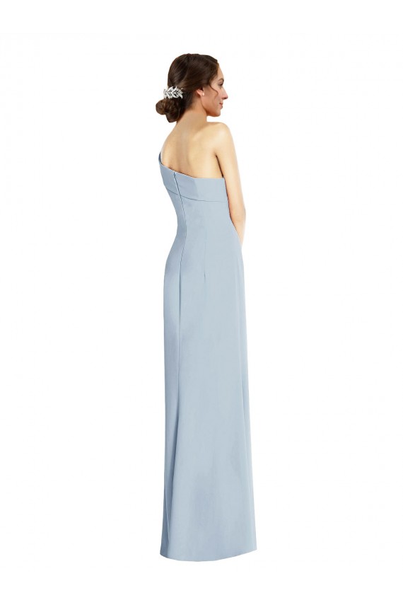 Stretch Crepe Off the Shoulder Trumpet Light Sky Blue Formal Evening Gown / Prom Dress / Bridesmaid Dress Manchester