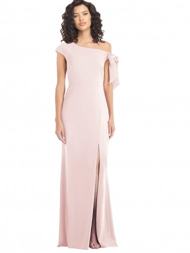 Stretch Crepe Off the Shoulder Trumpet Pink Formal Evening Gown / Prom Dress / Bridesmaid Dress Manchester
