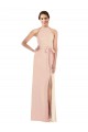 Stretch Crepe Halter Neck Open Back Trumpet Nude Formal Evening Gown / Prom Dress / Bridesmaid Dress Manchester