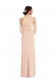 Stretch Crepe Halter Neck Open Back Trumpet Nude Formal Evening Gown / Prom Dress / Bridesmaid Dress Manchester