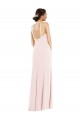 Stretch Crepe Halter Neck Low Back Trumpet Pink Formal Evening Gown / Prom Dress / Bridesmaid Dress Manchester