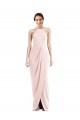 Stretch Crepe Halter Neck Trumpet Pink Semi Formal Evening Dress / Prom Dress / Bridesmaid Dress Manchester