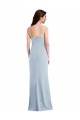 Stretch Crepe Spaghetti Straps Trumpet Light Sky Blue Formal Evening Gown / Prom Dress / Bridesmaid Dress Manchester