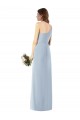 Stretch Crepe One Shoulder Trumpet Light Sky Blue Semi Formal Evening Dress / Prom Dress / Bridesmaid Dress Manchester