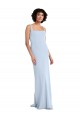 Stretch Crepe Square Neck Sheath Light Sky Blue Prom Dress / Bridesmaid Dress Manchester