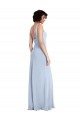 Stretch Crepe Square Neck Sheath Light Sky Blue Prom Dress / Bridesmaid Dress Manchester
