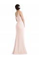 Stretch Crepe V-Neck V-Back Trumpet Pink Formal Evening Gown / Prom Dress / Bridesmaid Dress Manchester