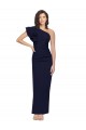 Stretch Crepe One Shoulder Sheath Dark Navy Formal Evening Gown / Prom Dress / Bridesmaid Dress Manchester