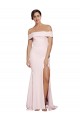 Stretch Crepe Square Neck Low Back Sheath Pink Formal Evening Gown / Prom Dress / Bridesmaid Dress Manchester