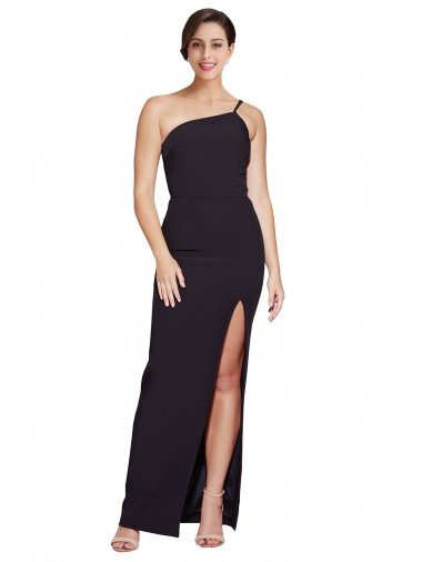 Stretch Crepe Strapless Sheath Black Formal Evening Gown / Prom Dress / Bridesmaid Dress Manchester