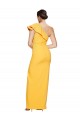 Stretch Crepe One Shoulder Sheath Saffron Formal Evening Gown / Prom Dress / Bridesmaid Dress Manchester