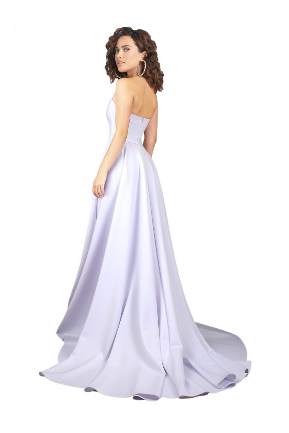 Stretch Crepe Sweetheart A-Line White Beach Wedding Dress Manchester