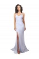 Stretch Crepe High Neck Low Back Mermaid White Beach Wedding Dress Manchester