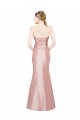 Stretch Satin Strapless Low Back A-Line Formal Evening Gown / Prom Dress / Bridesmaid Dress Manchester