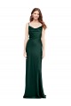 Stretch Satin Cowl Neck V-Back Sheath Hunter Black Tie Evening Gown / Prom Dress / Bridesmaid Dress Manchester
