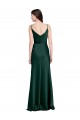 Stretch Satin Cowl Neck V-Back Sheath Hunter Black Tie Evening Gown / Prom Dress / Bridesmaid Dress Manchester
