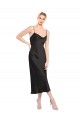 Stretch Satin Cowl Neck Low Back A-Line Black Formal Evening Gown / Prom Dress / Bridesmaid Dress Manchester